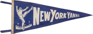 Book #157556] Original pennant for the New York Yankees, circa 1940s. New York Yankees