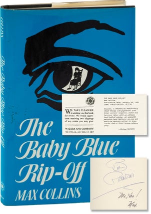 Book #157588] The Baby Blue Rip-Off (First Edition, Review Copy, inscribed by Max Collins and...