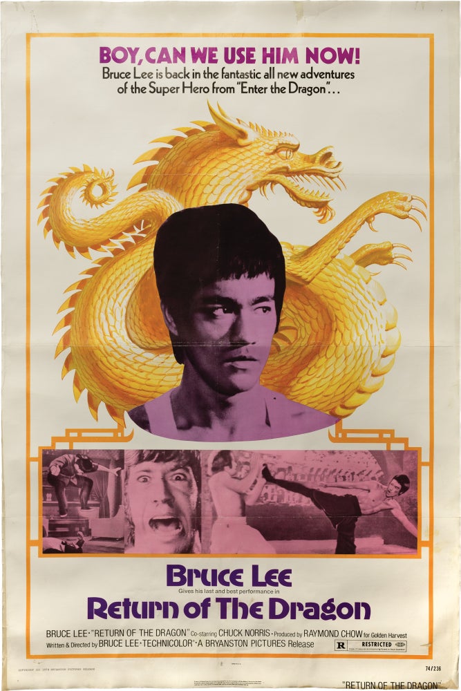 Book #157747] The Way of the Dragon [Return of the Dragon] (Original poster for the 1972 Hong...