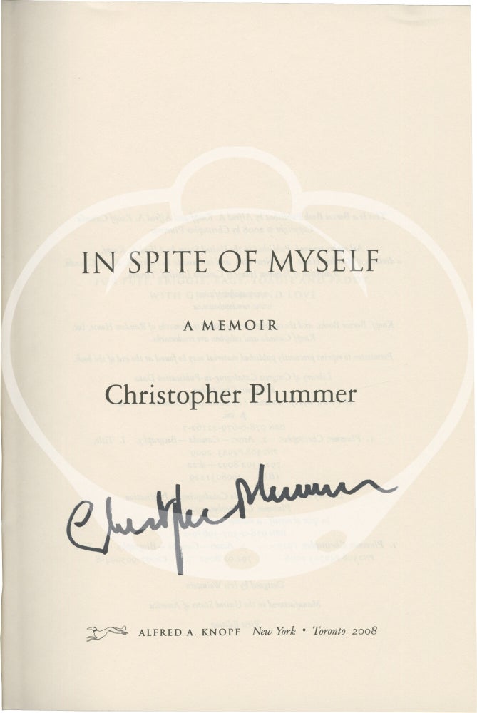 In Spite of Myself: A Memoir