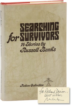 Book #157828] Searching for Survivors (First Edition, inscribed by the author). Russell Banks