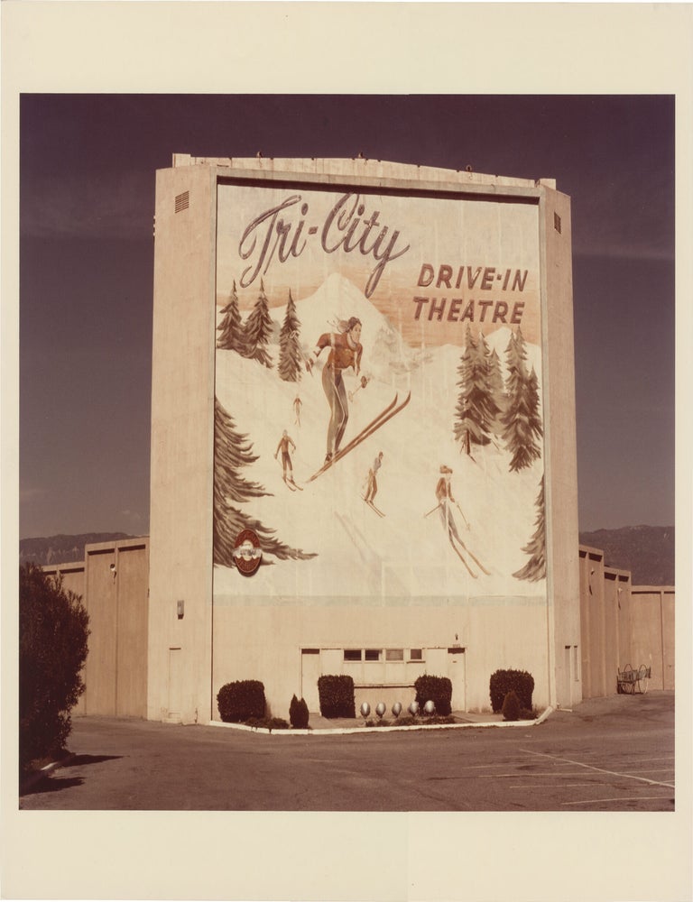 Archive of ten original oversize photographs of drive-in theaters, taken variously between 1977 and 1982