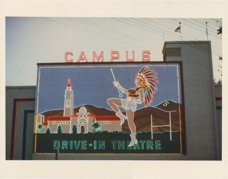 Archive of ten original oversize photographs of drive-in theaters, taken variously between 1977 and 1982
