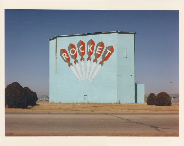 Archive of ten original oversize photographs of drive-in theaters, taken variously between 1977 and 1982