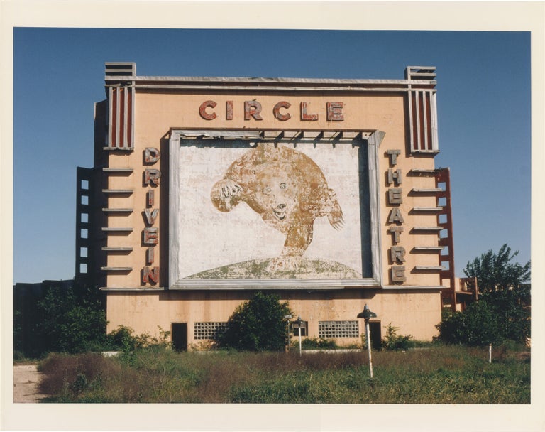 Archive of ten original oversize photographs of drive-in theaters, taken variously between 1977 and 1982