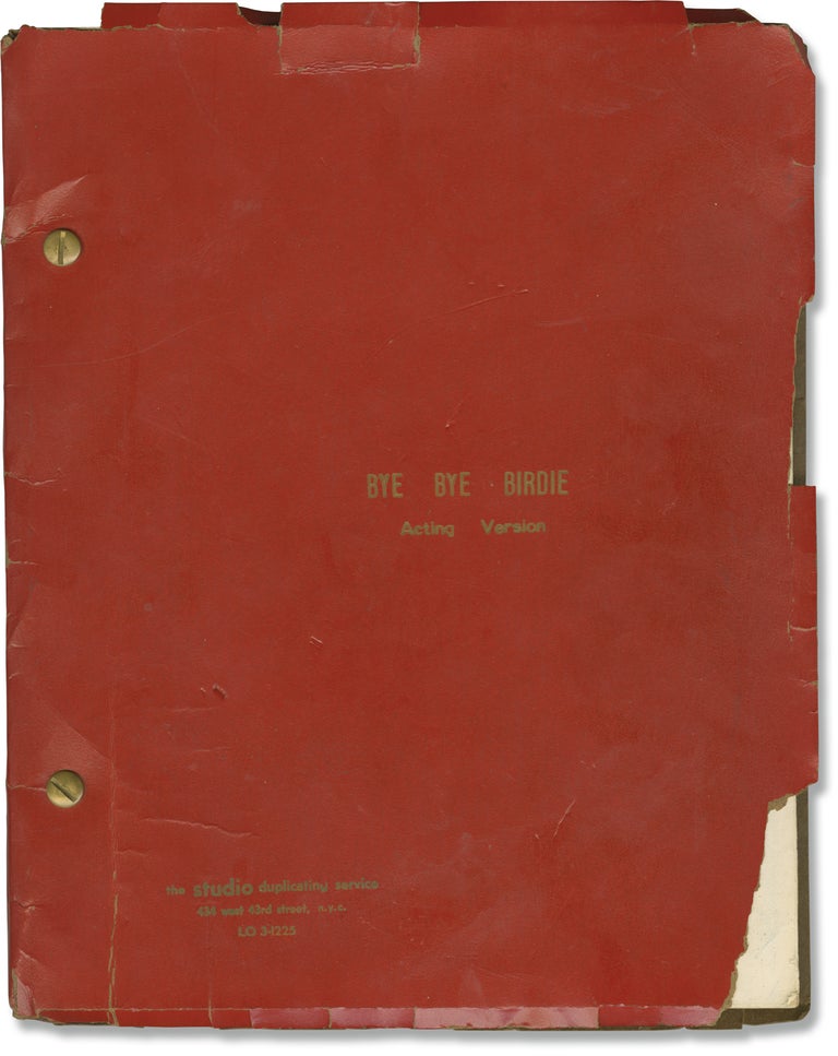 Book #157870] Bye Bye Birdie (Original script for the 1960 musical). Michael Stewart, Lee Adams,...