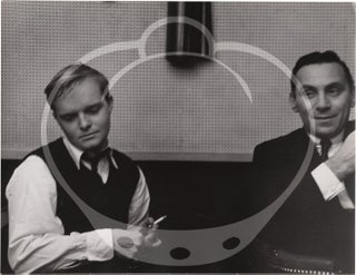 Collection of three original photographs of Truman Capote and Goddard Lieberson, taken by recording engineer and photographer Fred Plaut