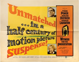 Book #157894] Witness for the Prosecution (Original poster for the 1957 film). Billy Wilder,...