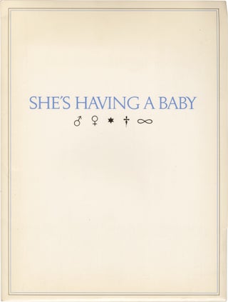 Book #157904] She's Having a Baby (Original press kit for the 1988 film). John Hughes, Elizabeth...