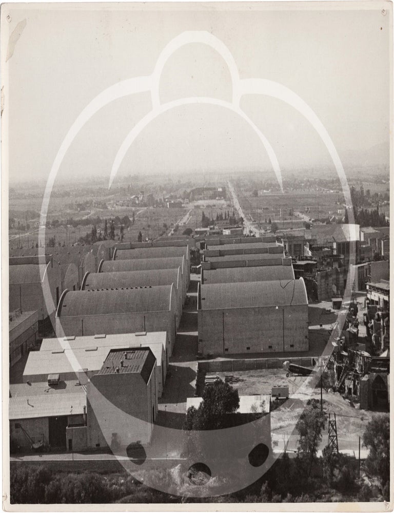 Six original photographs of Hollywood studios, circa 1936