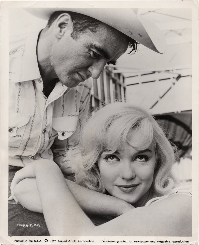 Book #158033] The Misfits (Original photograph of Marilyn Monroe and Montgomery Clift on the set...