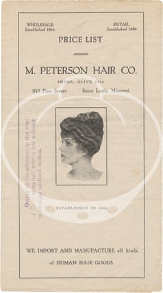 Book #158062] M. Peterson Hair Co. (Original catalog for a retail and wholesale hair and...