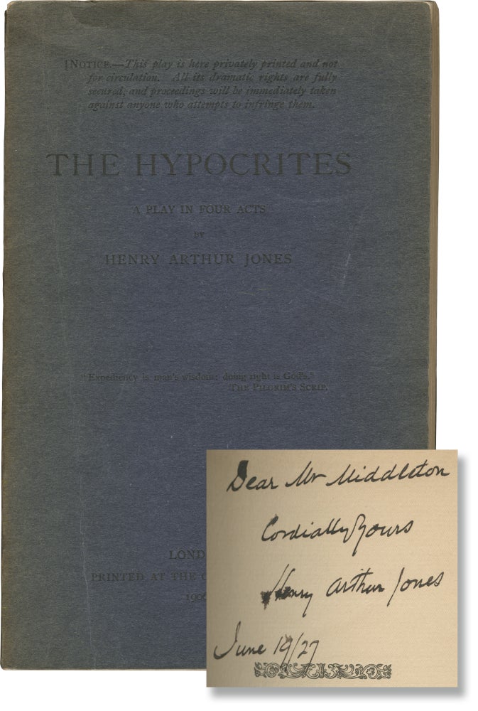 [Book #158092] The Hypocrites: A Play in Four Acts. Henry Arthur Jones.