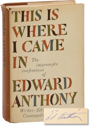 Book #158115] This Is Where I Came In (First Edition, Association Copy, inscribed to George...