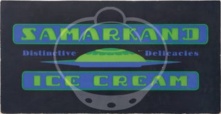 Archive of five advertising signs for Samarkand Ice Cream designed by Wana Derge, circa 1933