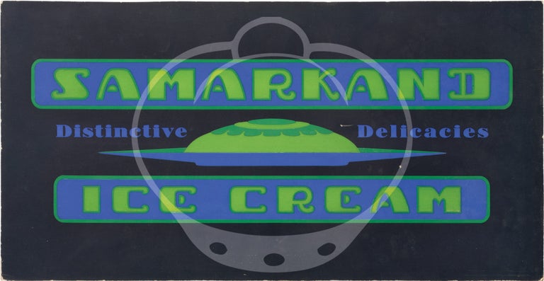 Archive of five advertising signs for Samarkand Ice Cream designed by Wana Derge, circa 1933