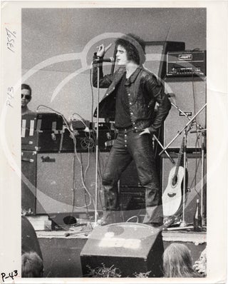 Book #158134] Original photograph of Lou Reed performing at the Crystal Palace Garden Party,...