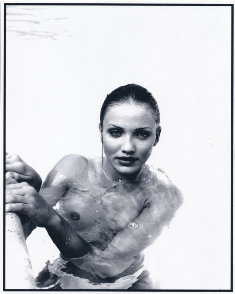 [Book #158142] Two original photographs of Cameron Diaz, shot in 1999 for "Loaded" magazine. Cameron Diaz, John Rutter, subject, photographer.