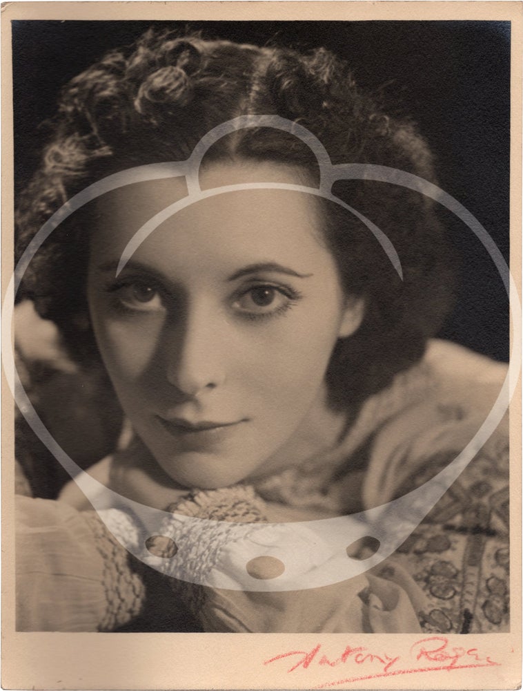 Two original portrait photographs of Freda Falconer, circa 1930s