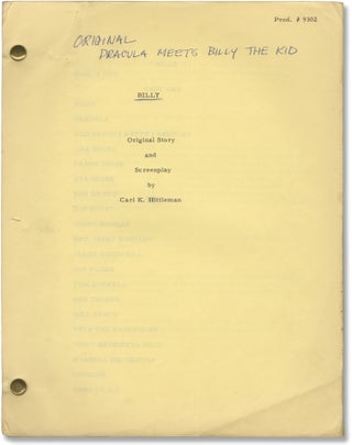 Book #158305] Billy the Kid Versus Dracula [Billy] (Original screenplay for the 1966 film)....