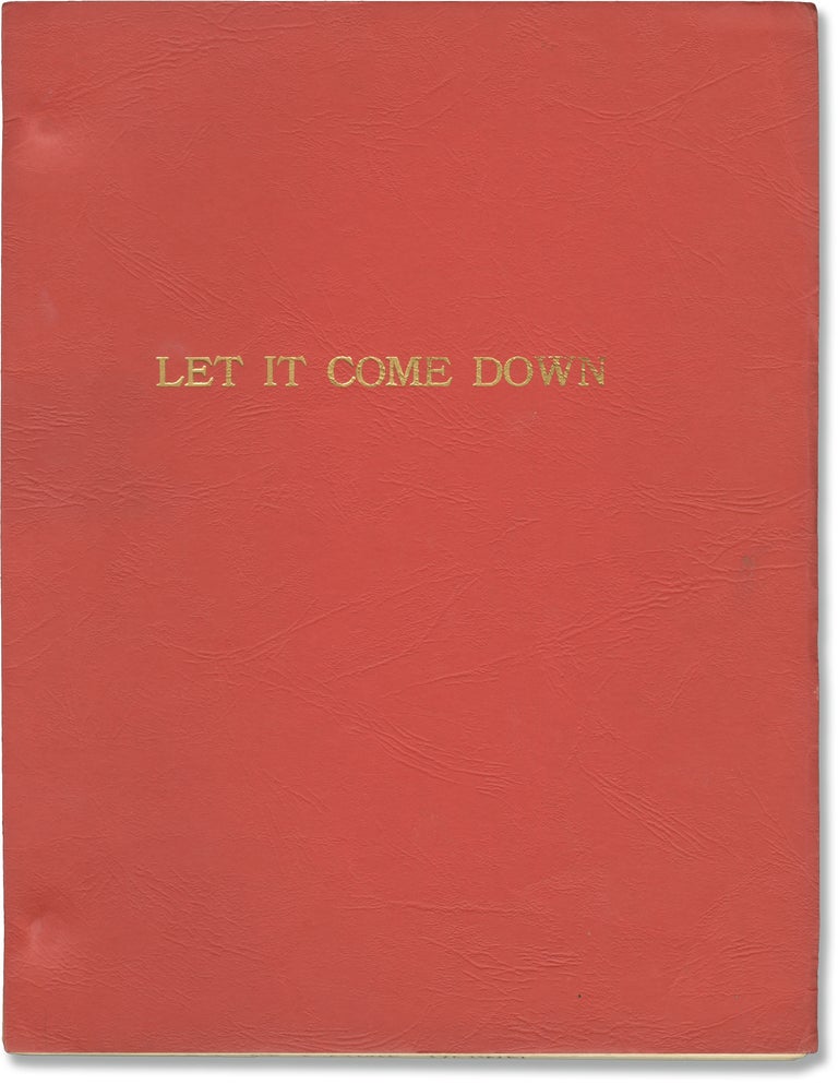 Book #158369] Let It Come Down (Original screenplay for an unproduced film). Paul Bowles, Gary...