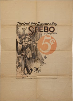 Book #158406] Shebo (Original promotional poster for the serialized novel, circa 1920s). Louis...