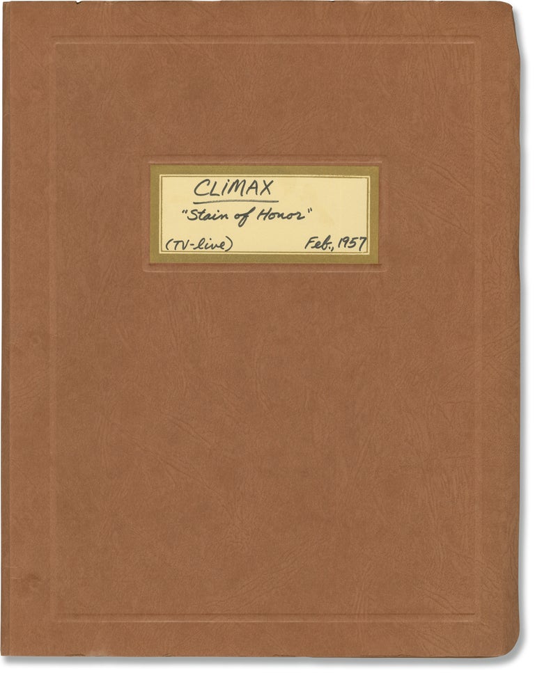 Book #158425] Climax: Stain of Honor (Original screenplay for the 1957 television episode, copy...