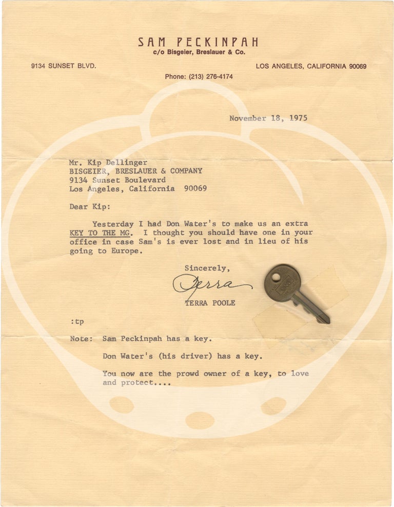 Archive of correspondences, notes, forms, and other documents to and from Sam Peckinpah, circa 1970-1979