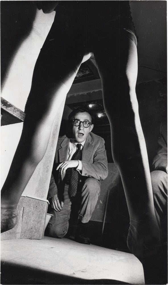 Book #158479] Original photograph of Woody Allen at the Crazy Horse Cabaret in Paris, circa 1965....