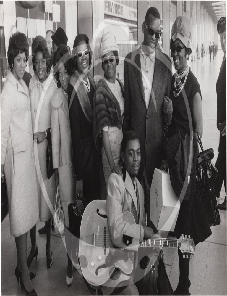 Five original photographs of Ray Charles in Paris, 1967