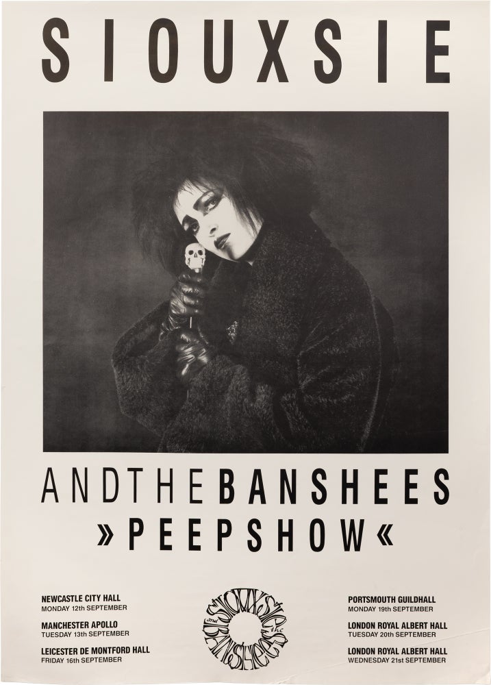 Book #158531] Original Siouxsie and the Banshees UK "Peepshow" tour poster. Siouxsie, the Banshees