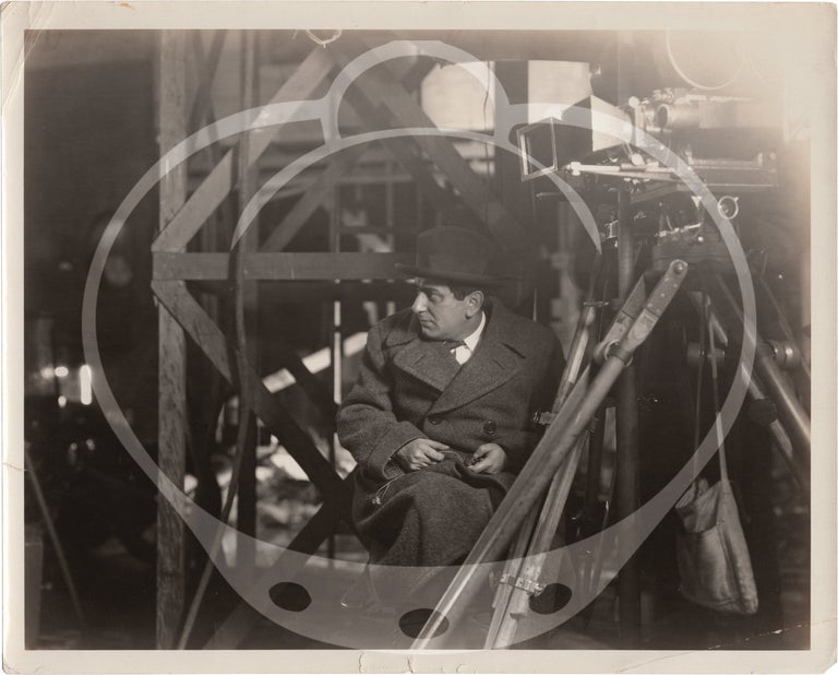 [Book #158549] Original photograph of Ernst Lubitsch on the set, circa 1920s. Ernst Lubitsch, subject.