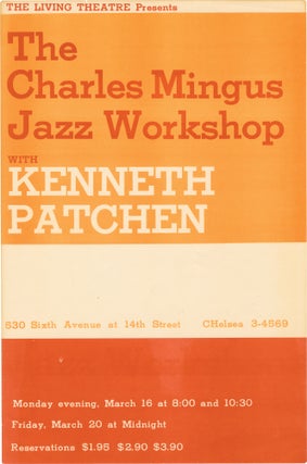Book #158560] Original The Living Theatre Presents The Charles Mingus Jazz Workshop with Kenneth...