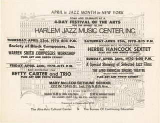 Book #158568] April is Jazz Month in New York: 4-Day Festival of the Arts for the Benefit of the...