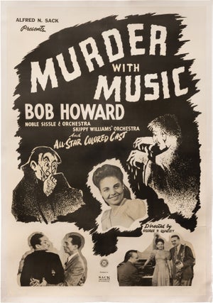 Book #158598] Murder with Music (Original poster for the 1948 film). George P. Quigley, Norman...