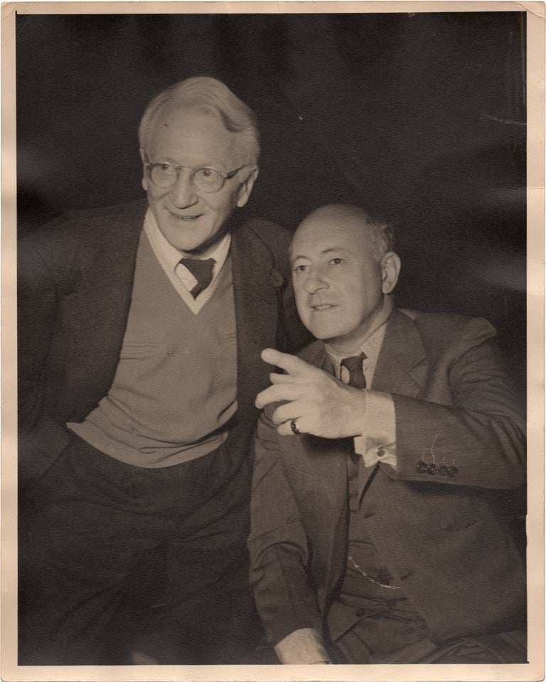 [Book #158603] Original photograph of Rob Wagner and Cecil B. DeMille, circa 1930s. Rob Wagner Cecil B. DeMille, subjects.