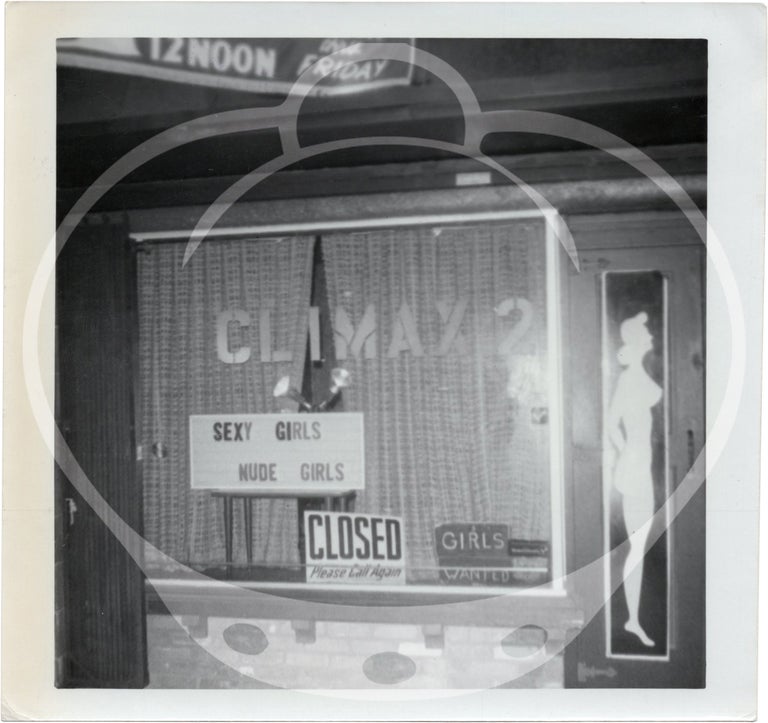 Archive of 117 original evidence photographs documenting Los Angeles massage parlors, circa 1970s