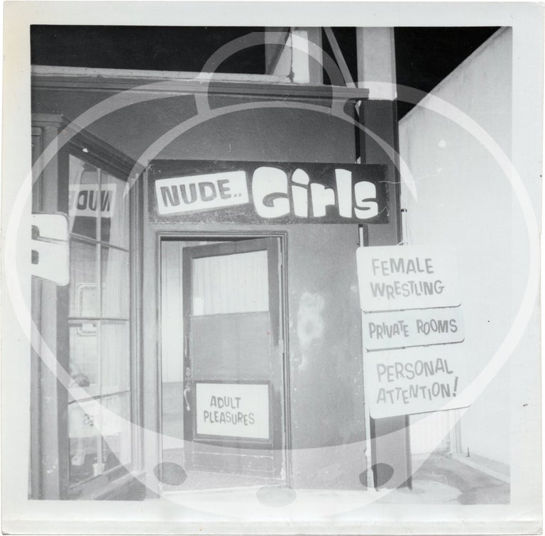 Archive of 117 original evidence photographs documenting Los Angeles massage parlors, circa 1970s