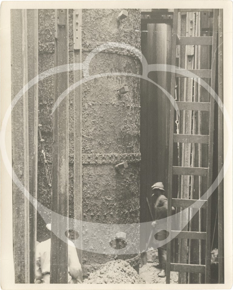 Archive of 64 original photographs documenting reconstruction work on the Panama Canal's Dock 15 in Balboa, 1936-1938