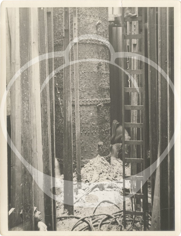 Archive of 64 original photographs documenting reconstruction work on the Panama Canal's Dock 15 in Balboa, 1936-1938