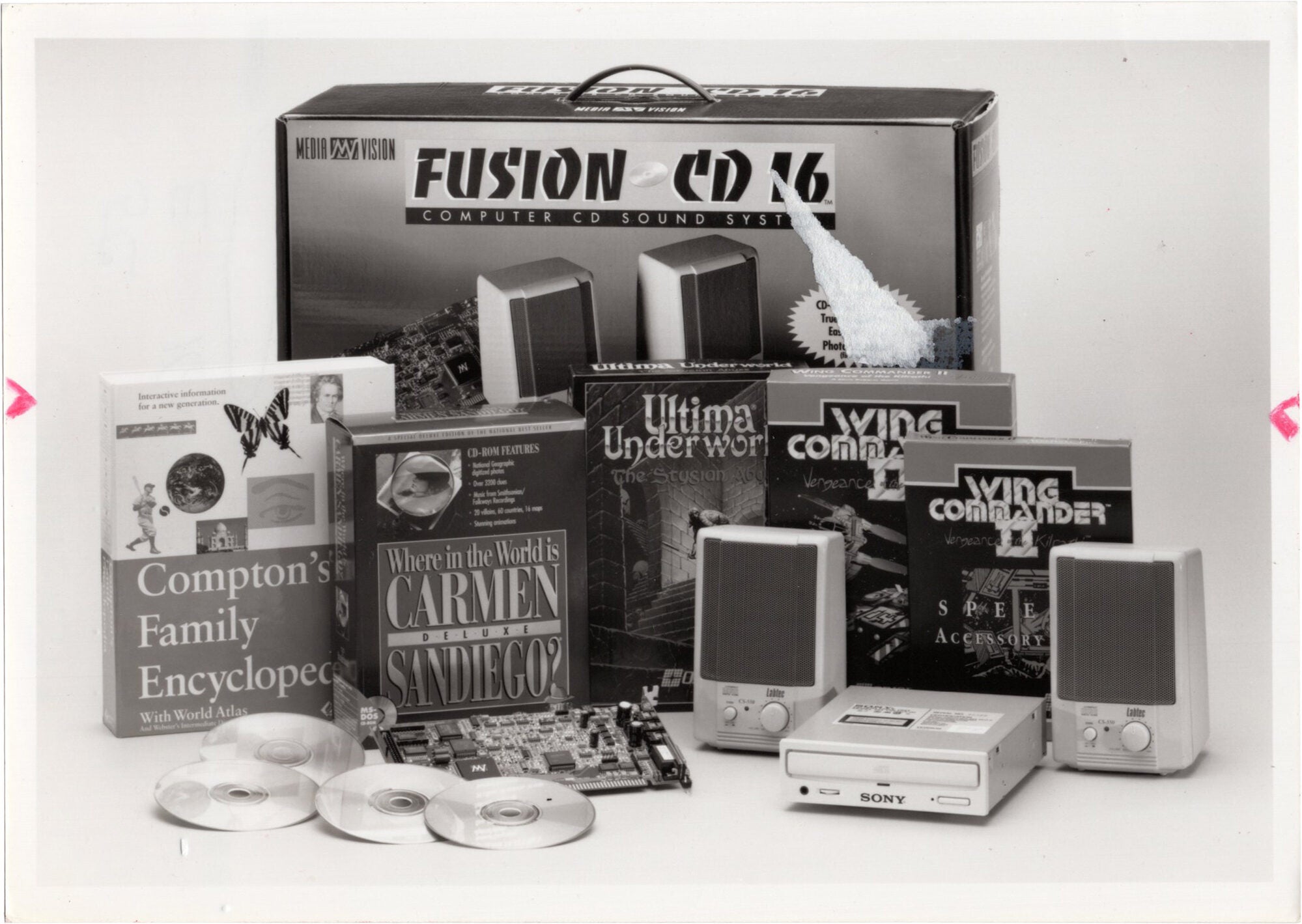 Computer In Original Box Collection of 140 original press photographs relating to computers and ...
