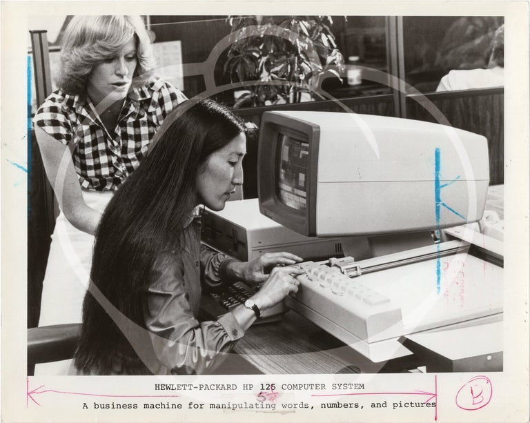 Collection of 140 original press photographs relating to computers and computer history