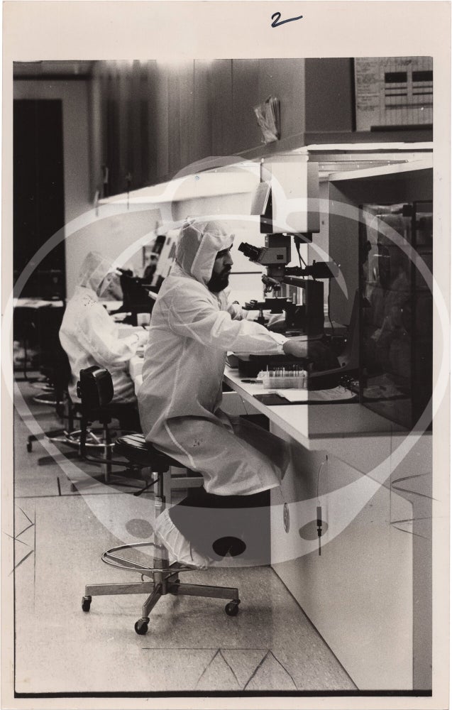 Collection of 140 original press photographs relating to computers and computer history
