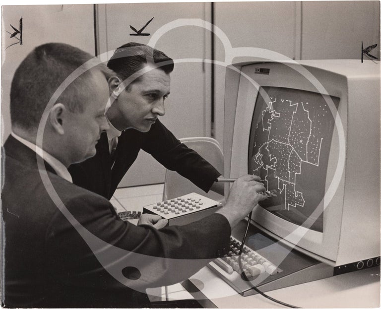 Collection of 140 original press photographs relating to computers and computer history