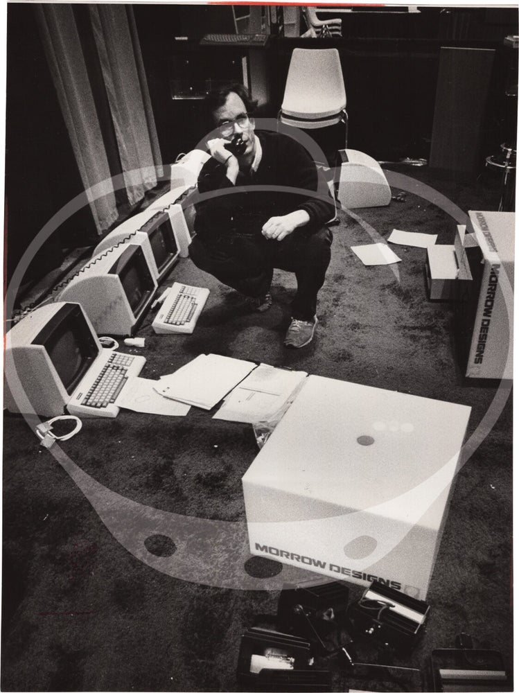 Collection of 140 original press photographs relating to computers and computer history