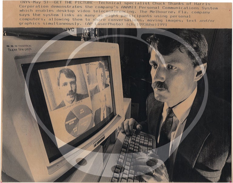 Collection of 140 original press photographs relating to computers and computer history