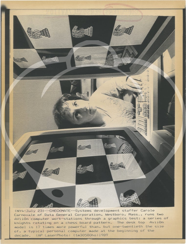 Collection of 140 original press photographs relating to computers and computer history