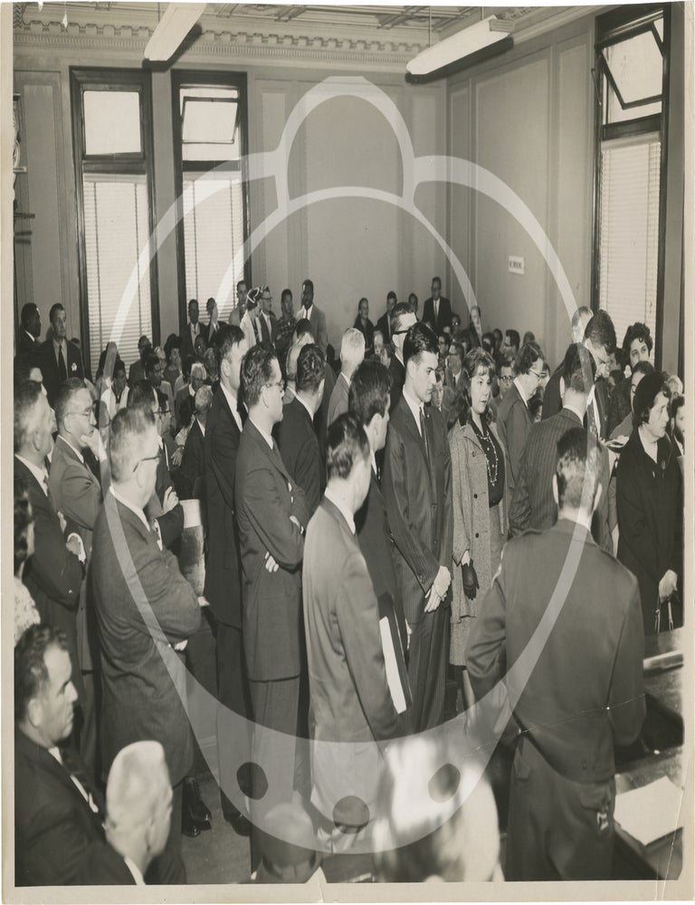 Archive of 14 original large-format press photographs of the 1960 protest against the House on Un-American Activities Committee
