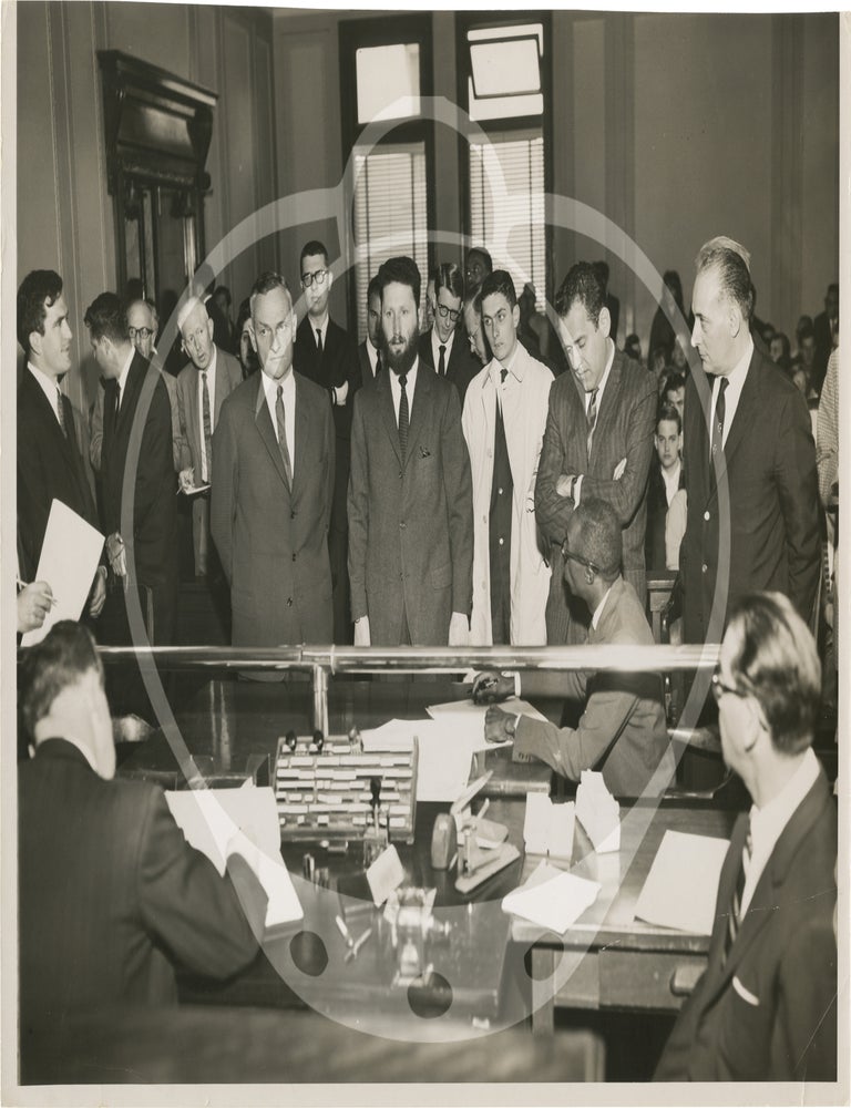Archive of 14 original large-format press photographs of the 1960 protest against the House on Un-American Activities Committee