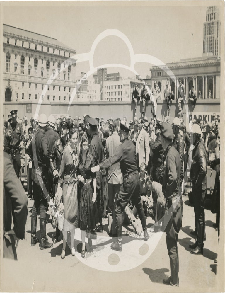 Archive of 14 original large-format press photographs of the 1960 protest against the House on Un-American Activities Committee